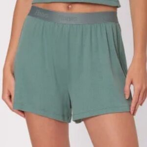 Hanes Women's Green Boxer Shorts Size Medium